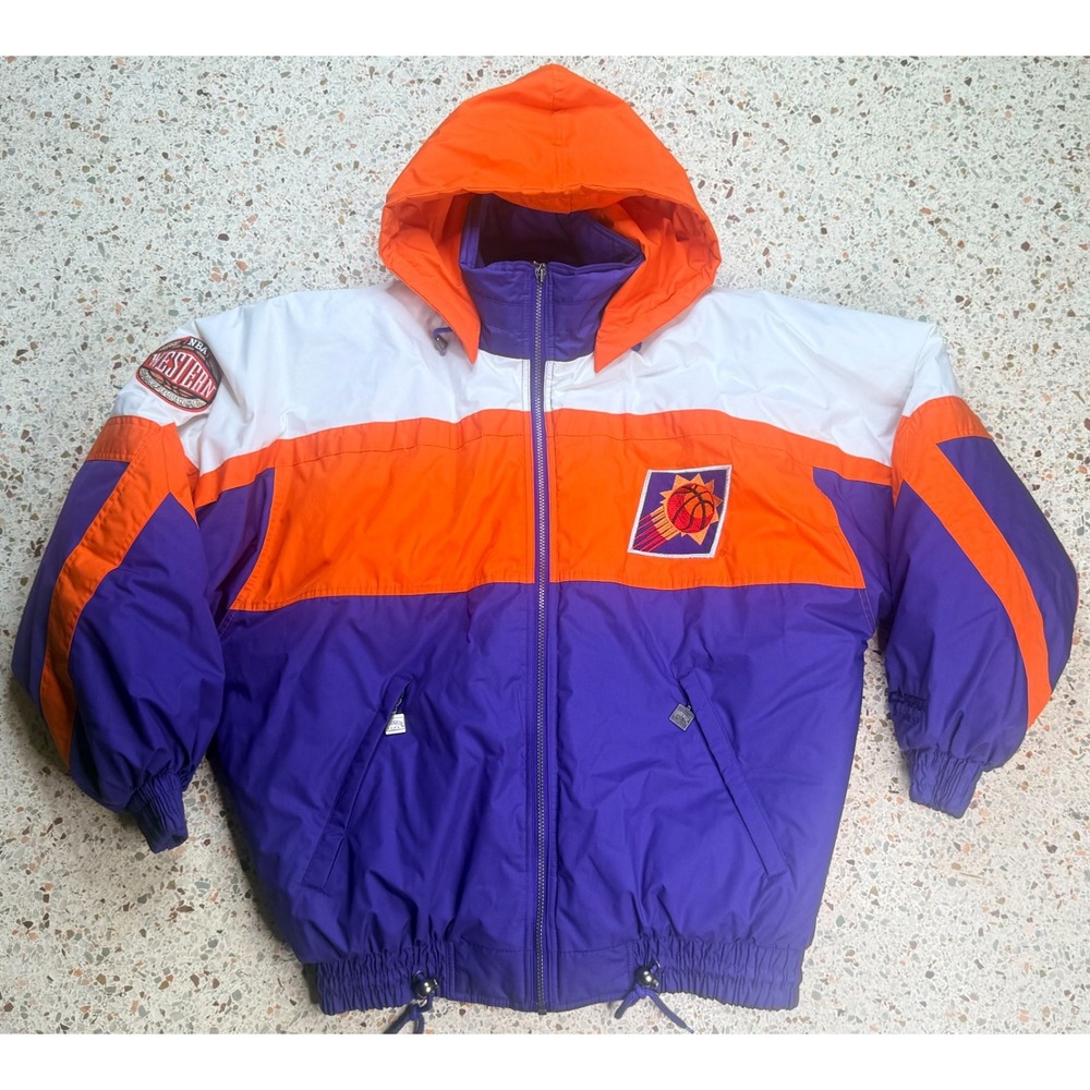 Nutmeg by Campri NBA Vtg & Rare Phoenix Suns Full Zip Hooded Jacket Size XL